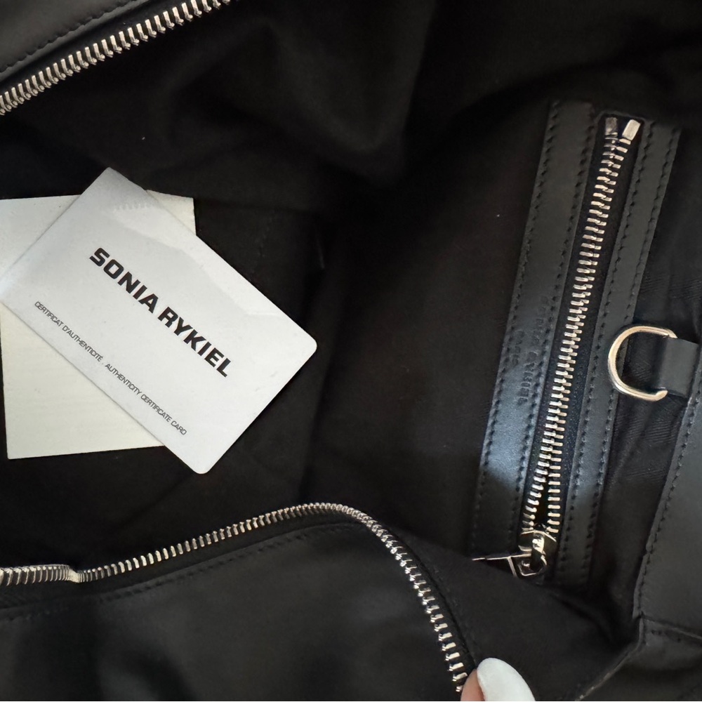 Rare Sonia Rykiel denim & leather bag - Picture 4 of 4